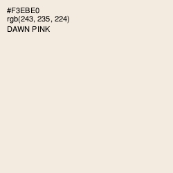 #F3EBE0 - Dawn Pink Color Image